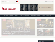 Tablet Screenshot of bistro-paris.com